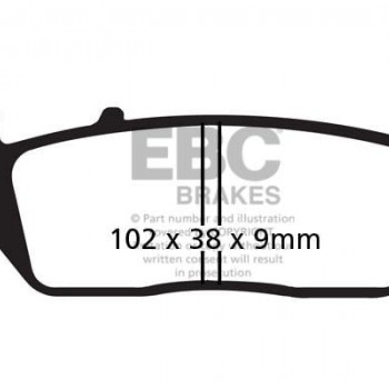 EBC Organik Ön Fren Balatası SFA142 - Honda Forza 250 (2018-2021), Cbr 250, Xmax 250 (2011-2017