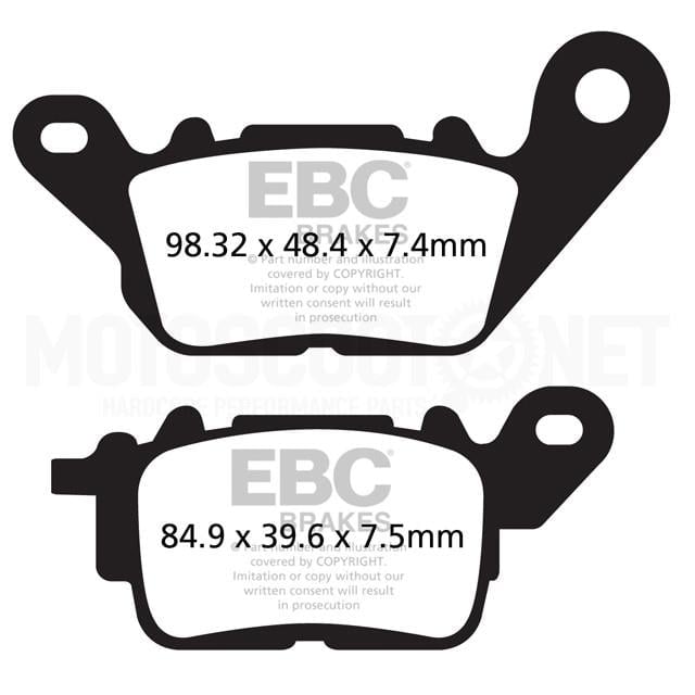 EBC Karbon Fren Balatası Ön - Yamaha Nmax 125/155 EBC Karbon Fren Balatası Ön - Yamaha Nmax 125/155, Fren Grubu %f
