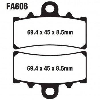 Ön Fren Disk Balatası FA606 Bajaj Dominar 250, Dominar 400 Ön Fren Disk Balatası FA606 Bajaj Dominar 250, Dominar 400