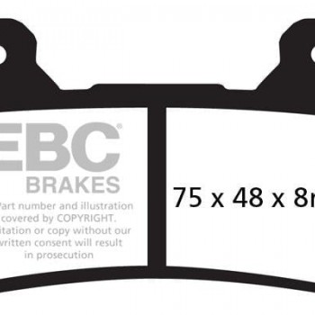 Ön Fren Balatası Sinter - Honda CBR 600/1000 R (2005-2016), CB1000 (2009-2015), VFR 800 (2014-2018) Ön Fren Balatası Sinter - Honda CBR 600/1000 R (2005-2016), CB1000 (2009-2015), VFR 800 (2014-2018)