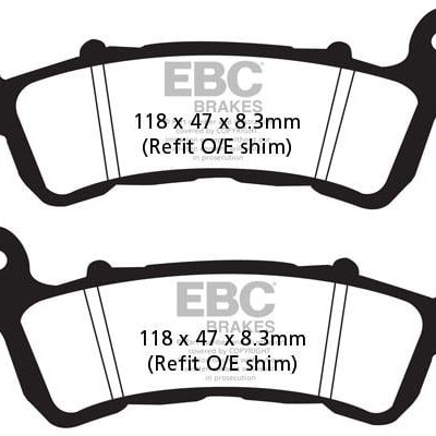 EBC Carbon Ön Disk Fren Balatası - Honda Forza 300, SH 125/150/300, Suzuki Burgman UH 125 EBC Carbon Ön Disk Fren Balatası - Honda Forza 300, SH 125/150/300, Suzuki Burgman UH 125, Fren Grubu %f