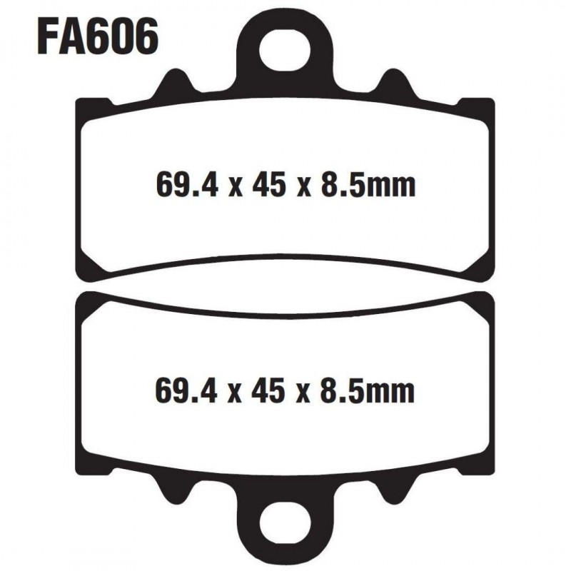 Ön Fren Disk Balatası FA606 Bajaj Dominar 250, Dominar 400 Ön Fren Disk Balatası FA606 Bajaj Dominar 250, Dominar 400, Fren Grubu %f
