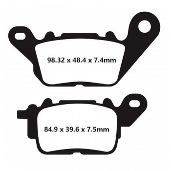 EBC Ön Fren Disk Balatası - Yamaha Nmax 125/155, Delight 125 (2017-2021), Tricity 300 EBC Ön Fren Disk Balatası - Yamaha Nmax 125/155, Delight 125 (2017-2021), Tricity 300