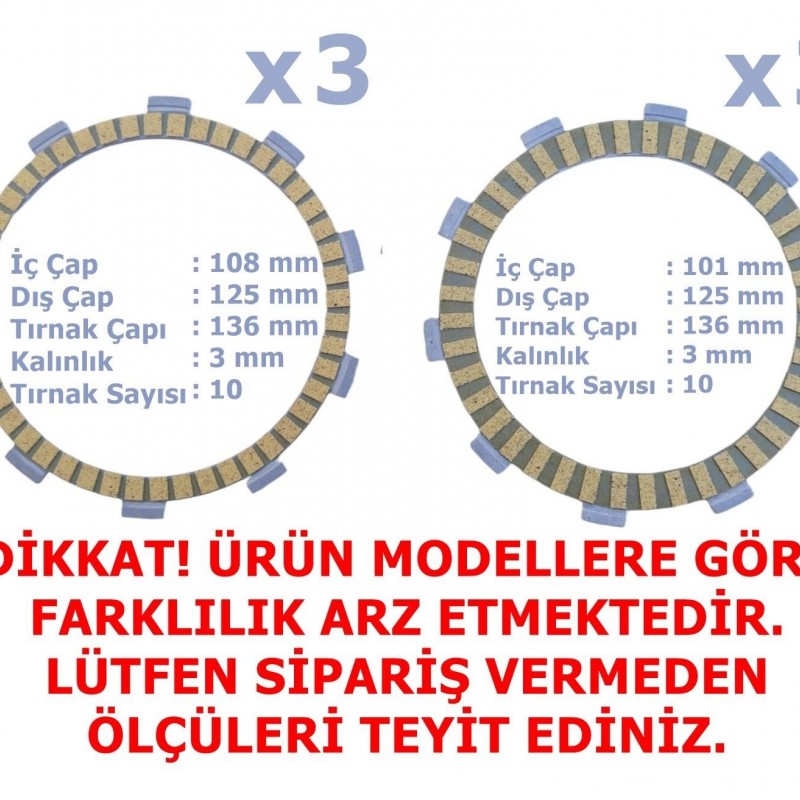 Debriyaj (Varyatör) Balatası Hindistan [CF Moto] NK250 2023-2024, Debriyaj Grubu %f