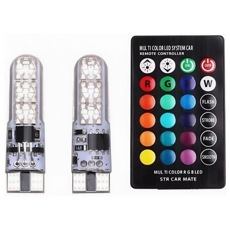 T10 RGB Kumandalı Renkli Led Ampul T10 RGB Kumandalı Renkli Led Ampul, Akü- Aydınlatma Grubu %f
