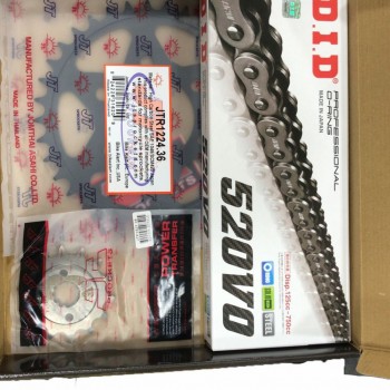 Dıd Jt Zincir Dişli Seti Oringli Cb 250r (2018-2020) ( 520-108l) (jt Jtr1224.36t) (jt Jtf1321-14t)