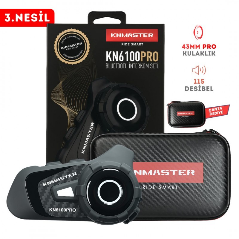 Knmaster KN6100 PRO Motosiklet Kask İnterkom Bluetooth Intercom Kulaklık Seti Knmaster KN6100 PRO Motosiklet Kask İnterkom Bluetooth Intercom Kulaklık Seti,KNMASTER İntercom %f