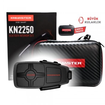 Knmaster KN2250 Motosiklet Kask İnterkom Bluetooth Intercom Kulaklık Seti