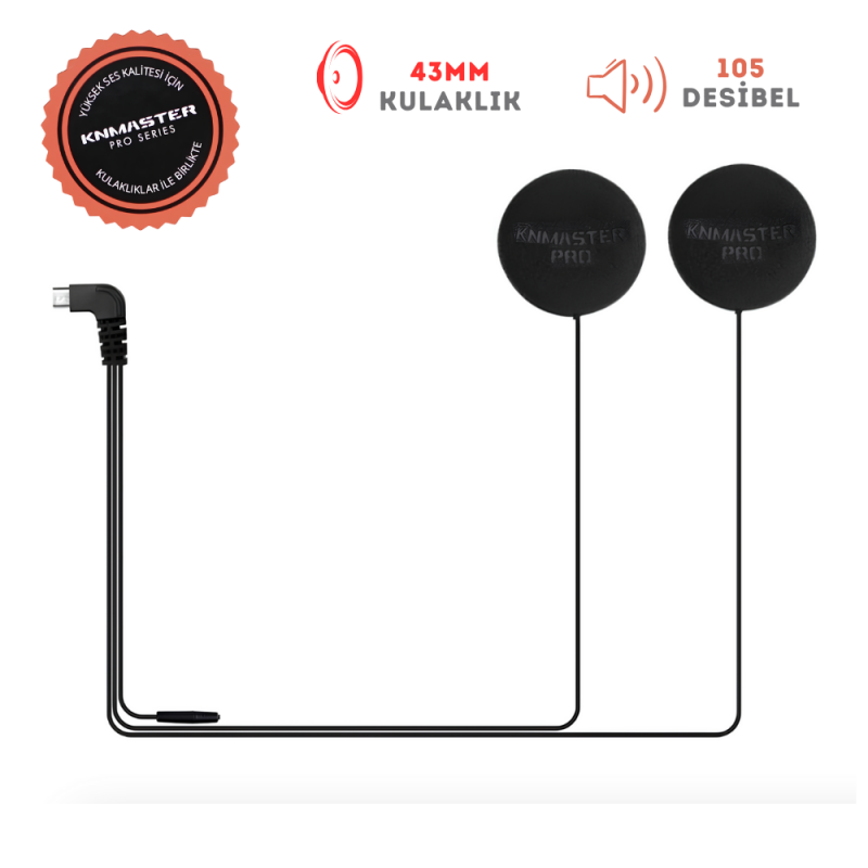 Knmaster Micro USB Kn6100 Kask Kulaklık Knmaster Micro USB Kn6100 Kask Kulaklık,KNMASTER İntercom %f