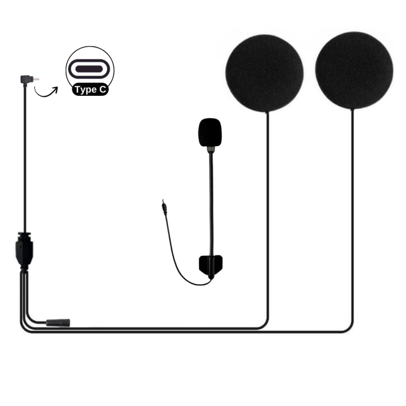 Knmaster Kn2250 Açık Kask Kulaklık ve Mikrofon Knmaster Kn2250 Açık Kask Kulaklık ve Mikrofon,KNMASTER İntercom %f