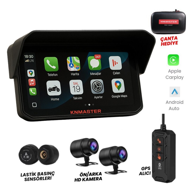 KNMASTER MOTOPLAY 2000 – 6.25” 2K Çift Kameralı Kablosuz CarPlay & Android Auto Destekli Motosiklet Multimedya Ekranı KNMASTER MOTOPLAY 2000 – 6.25” 2K Çift Kameralı Kablosuz CarPlay & Android Auto Destekli Motosiklet Multimedya Ekranı,KNMASTER Elektronik Cihazlar %f