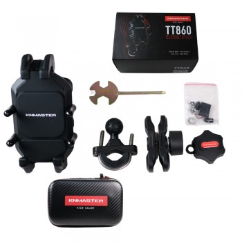 Knmaster TT-860 Titreşim Engelleyicili Tüm Motosikletlere Uyumlu Telefon Tutucu Knmaster TT-860 Titreşim Engelleyicili Tüm Motosikletlere Uyumlu Telefon Tutucu