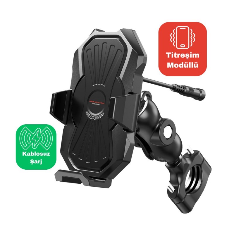 KNMASTER TT-880 WU Kablosuz Şarjlı Titreşim Önleyicili Motosiklet Telefon Tutucu KNMASTER TT-880 WU Kablosuz Şarjlı Titreşim Önleyicili Motosiklet Telefon Tutucu,KNMASTER İntercom %f