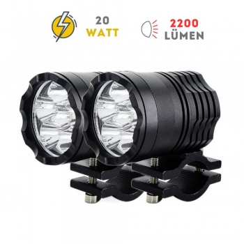Knmaster Fighter 20W Motosiklet Led Sis Farı