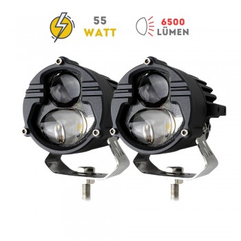 Knmaster Cali 55W Motosiklet Led Sis Farı Knmaster Cali 55W Motosiklet Led Sis Farı