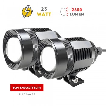 Knmaster Bullet 23W Motosiklet Led Sis Farı Knmaster Bullet 23W Motosiklet Led Sis Farı