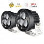 Knmaster Triplebird 34W Çift Renkli Motosiklet Led Sis Farı