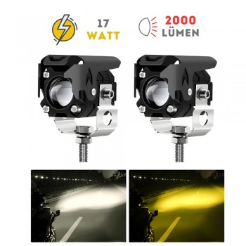 Knmaster Gleam 17W Motosiklet Led Sis Farı Knmaster Gleam 17W Motosiklet Led Sis Farı