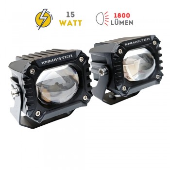 Knmaster Bison 15W Motosiklet Led Sis Farı Knmaster Bison 15W Motosiklet Led Sis Farı