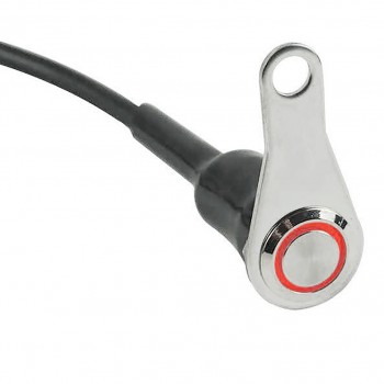 Knmaster B310 Motosiklet Bas Çek Butonu Kırmızı Ledli