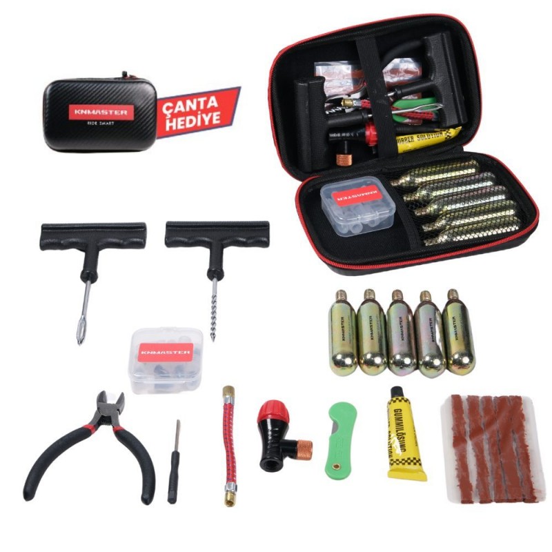 Knmaster Motosiklet Lastik Tamir Kiti Knmaster Motosiklet Lastik Tamir Kiti,KNMASTER Kilit-Güvenlik %f