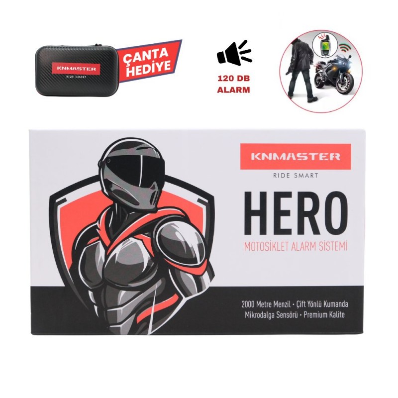 Knmaster Hero Çift Yönlü Motosiklet Alarm Sistemi Knmaster Hero Çift Yönlü Motosiklet Alarm Sistemi,KNMASTER Kilit-Güvenlik %f