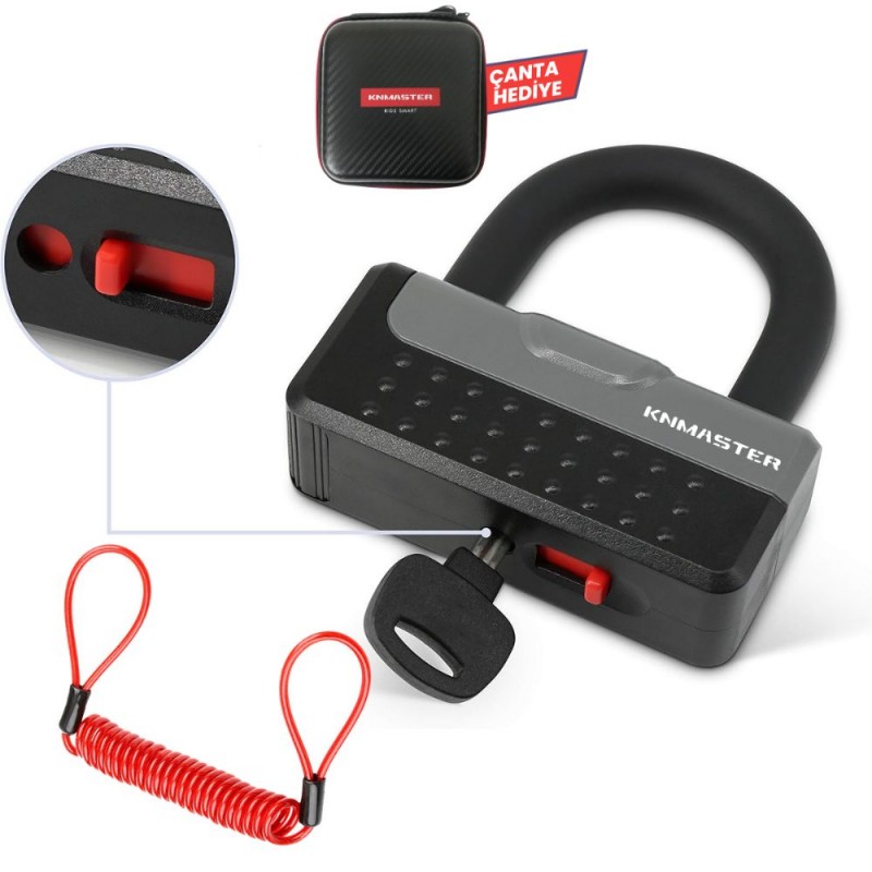 KNMASTER CL200 U Disk Kilidi – Motosiklet Kilidi KNMASTER CL200 U Disk Kilidi – Motosiklet Kilidi,KNMASTER Kilit-Güvenlik %f