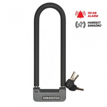 KNMASTER UL200A Alarm Fonksiyonlu U-Lock Bisiklet ve Motosiklet Kilidi KNMASTER UL200A Alarm Fonksiyonlu U-Lock Bisiklet ve Motosiklet Kilidi