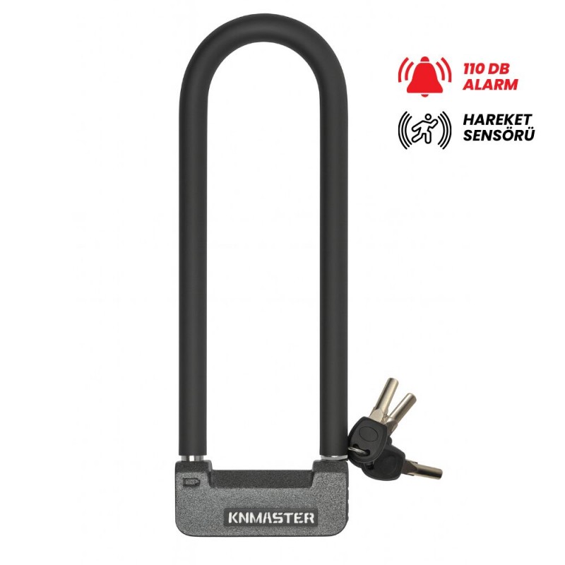 KNMASTER UL200A Alarm Fonksiyonlu U-Lock Bisiklet ve Motosiklet Kilidi KNMASTER UL200A Alarm Fonksiyonlu U-Lock Bisiklet ve Motosiklet Kilidi,KNMASTER Kilit-Güvenlik %f