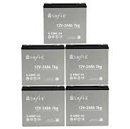 Safir 12 V - 24 Ah Grafen Jel Akü 5 li Set Elektrikli Bisiklet Aküsü,Safir Elektirik Grubu %f