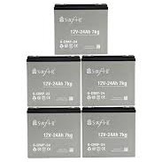 Safir 12 V - 24 Ah Grafen Jel Akü 5'li Set Elektrikli Bisiklet Aküsü Safir 12 V - 24 Ah Grafen Jel Akü 5'li Set Elektrikli Bisiklet Aküsü