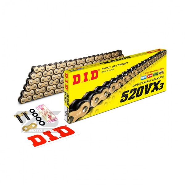 Dıd Gold Zincir 520-114l Vx3 X-rıng Nc750 S/x Nc700 S/x Yzf-r25 Mt-25 Pulsar Cbr250