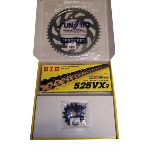 Dıd Sunstar Gold Zincir Dişli Seti 525vx Honda Crf1000l 16-19 16t 42t (jtf1370.16 - Jtr1331.42 525-124l)