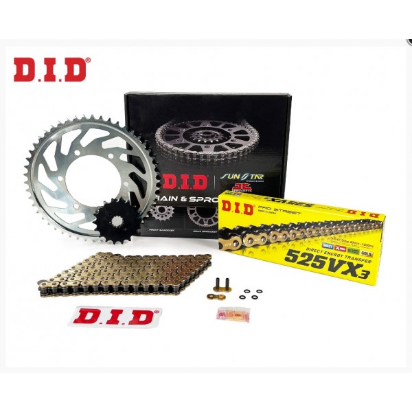 Dıd Zincir Dişli Set 525vx3 Gold Tek Bakla Ss525vxgb809 42116/1-4474-45 Yamaha Tracer 900 2018-2020