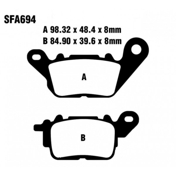 YAMAHA NMAX 125-155 ÖN FREN DİSK BALATASI SFA694