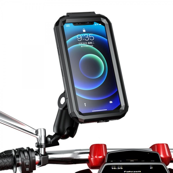 Nukrotech M18-53 Suya Dayanıklı Telefon Tutucu Büyük Boy (360 Derece Dönebilen Ayna Dibi Bağlantılı)