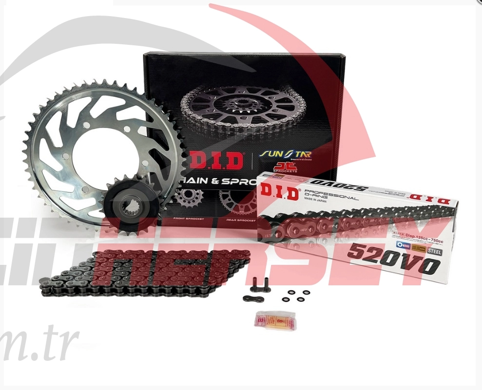 Dıd Jt Sunstar Çelik Zincir Dişli Seti Bajaj Domınar 400 2013-2020 15t 45t 120l O-rıng