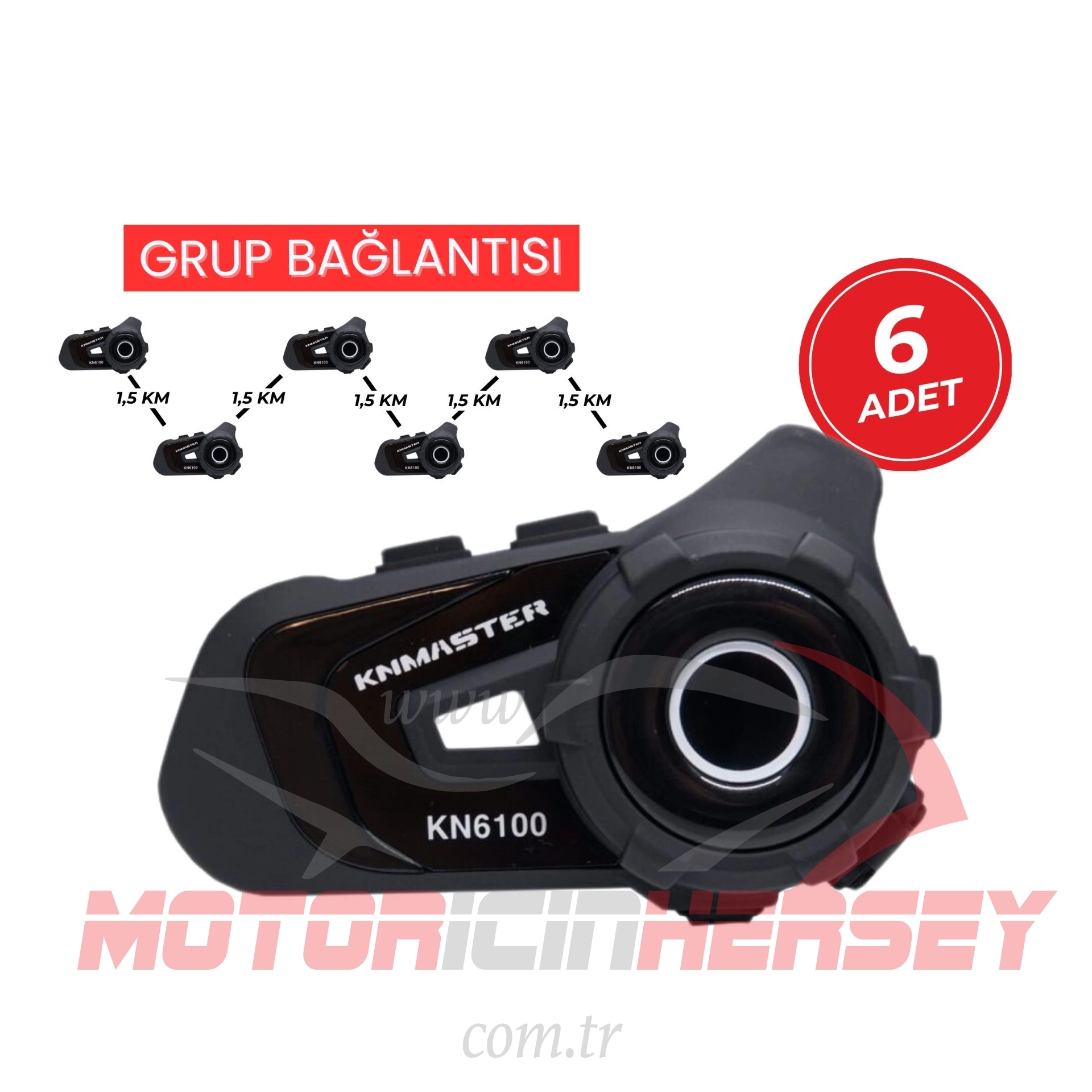 Knmaster 6’lı KN6100 İnterkom Paketi