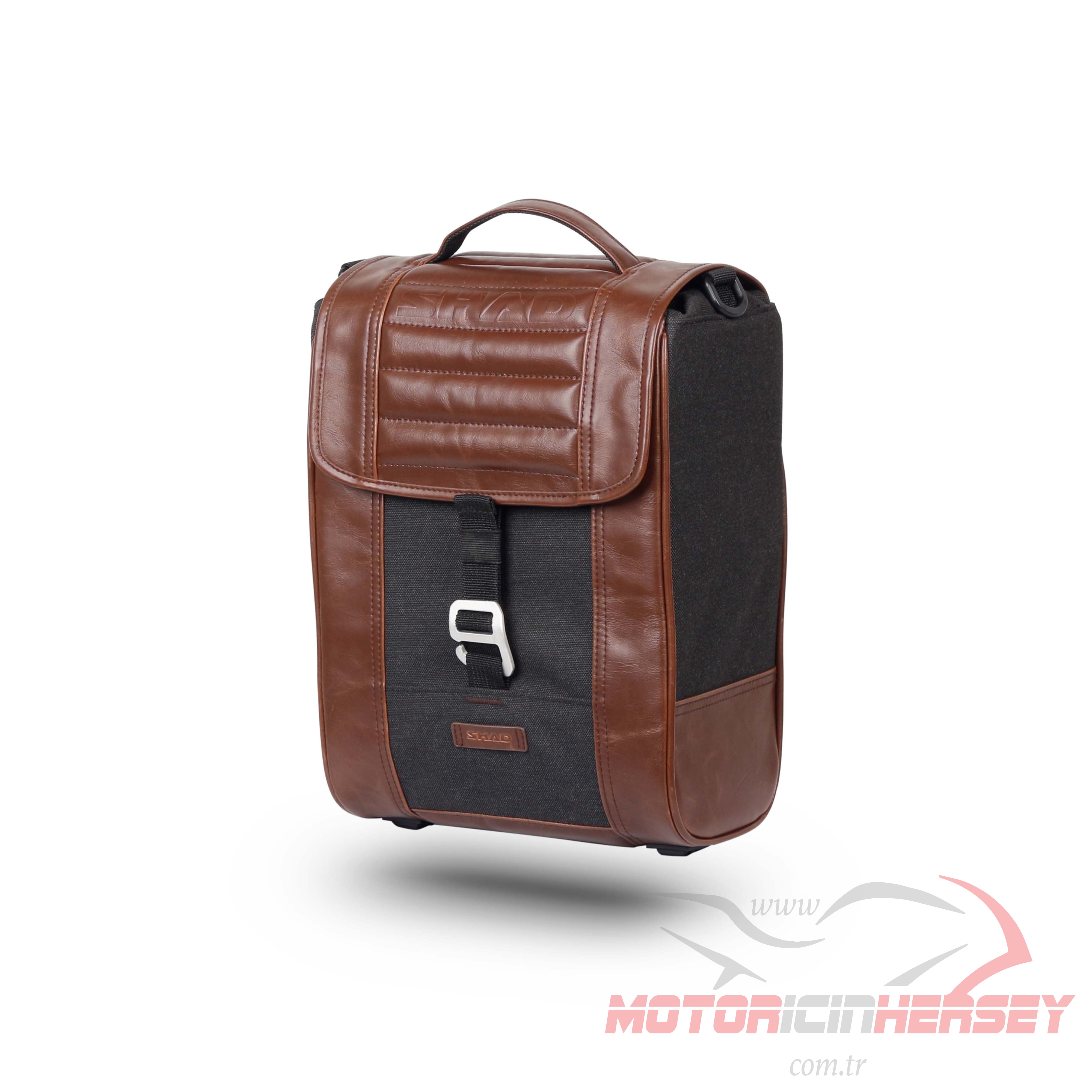 CAFE RACER SADDLE BAG RETRO YAN ÇANTA SETİ KAHVERENGİ