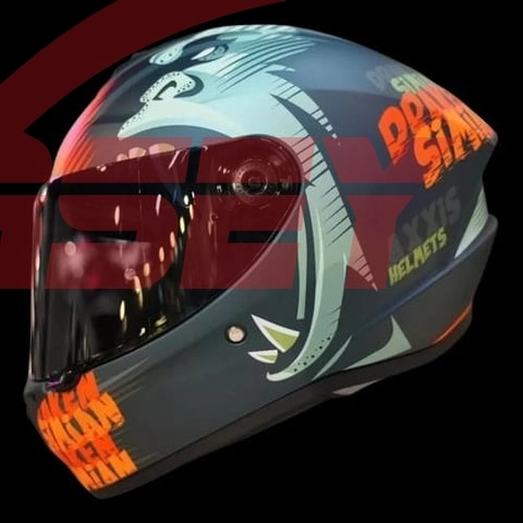 Axxis Kask Fullface Draken S Simian B4 Matt Fluo Orange L