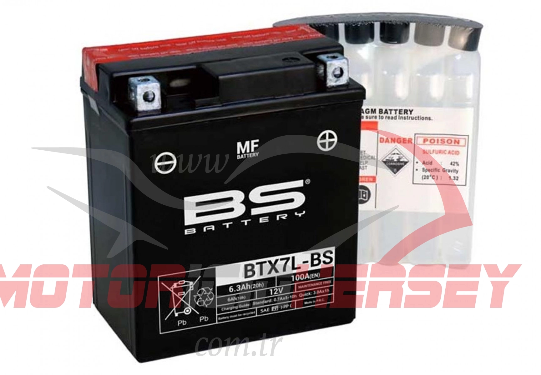 Bs Akü Btx7l-bs 12v7ah Yzf-r25 Mt25 Ybr125 Spacy Cbf150 Cbr250r Twıster250 Crf250l Cb600f Nınja250r Dylan Ses Pes Nes 150
