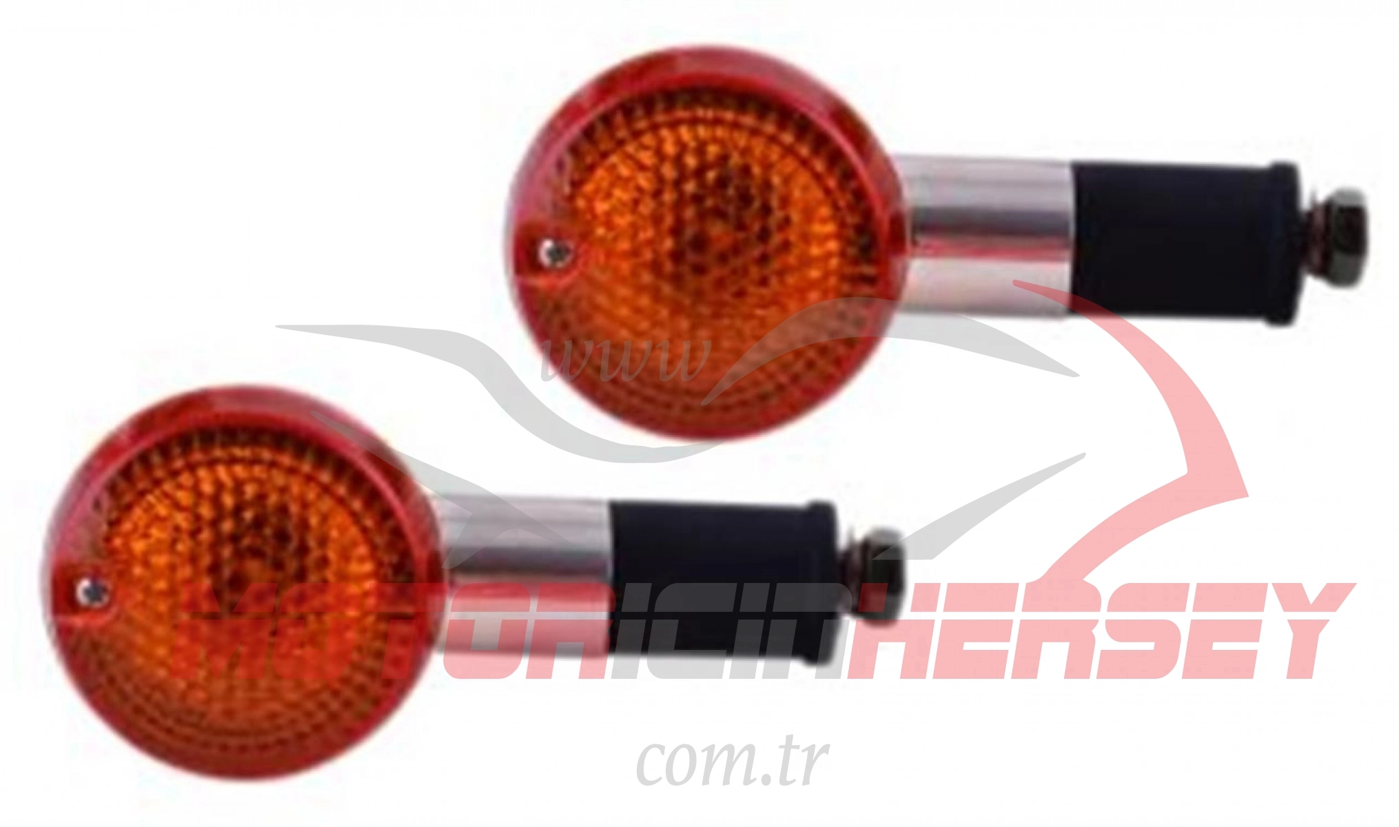Arka Sinyal Kromajlı Sarı Cam Uzun Takım Rf-087 Chopper