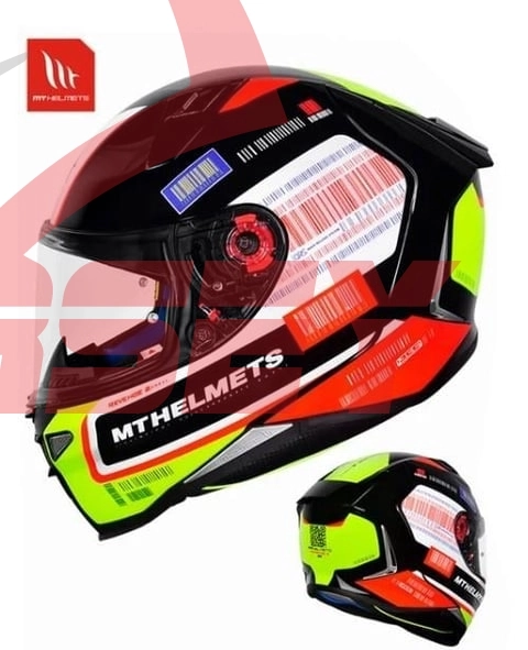Mt Full Face Kask Revenge 2 Rs A1 Gloss Pearl Black 2XL