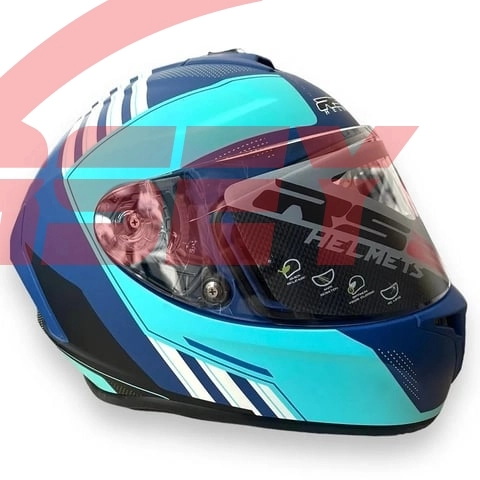 RS2 320036 Kapalı Kask Mavi