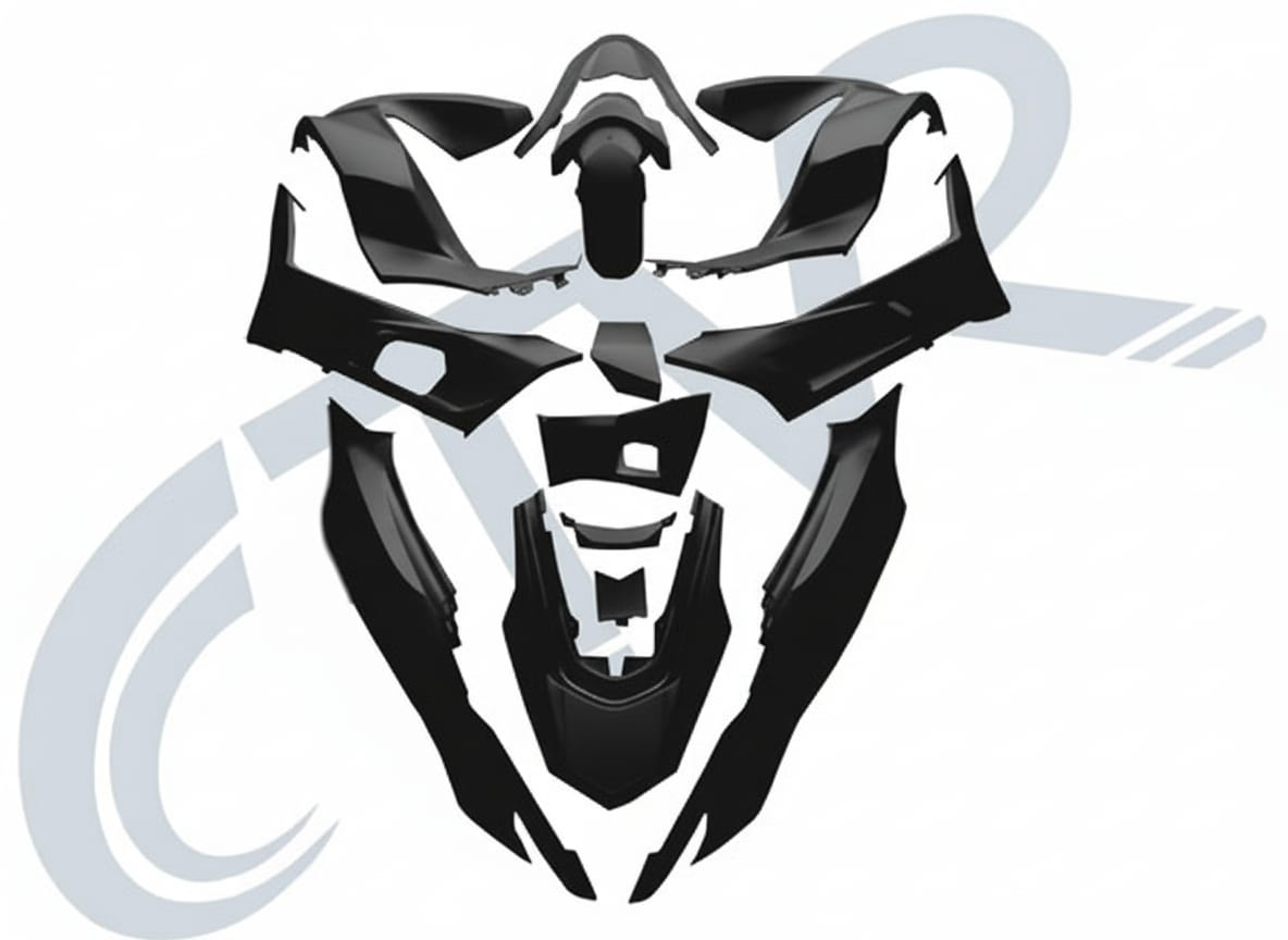 HONDA PCX KAPORTA SETİ MAT SİYAH 2020 2024