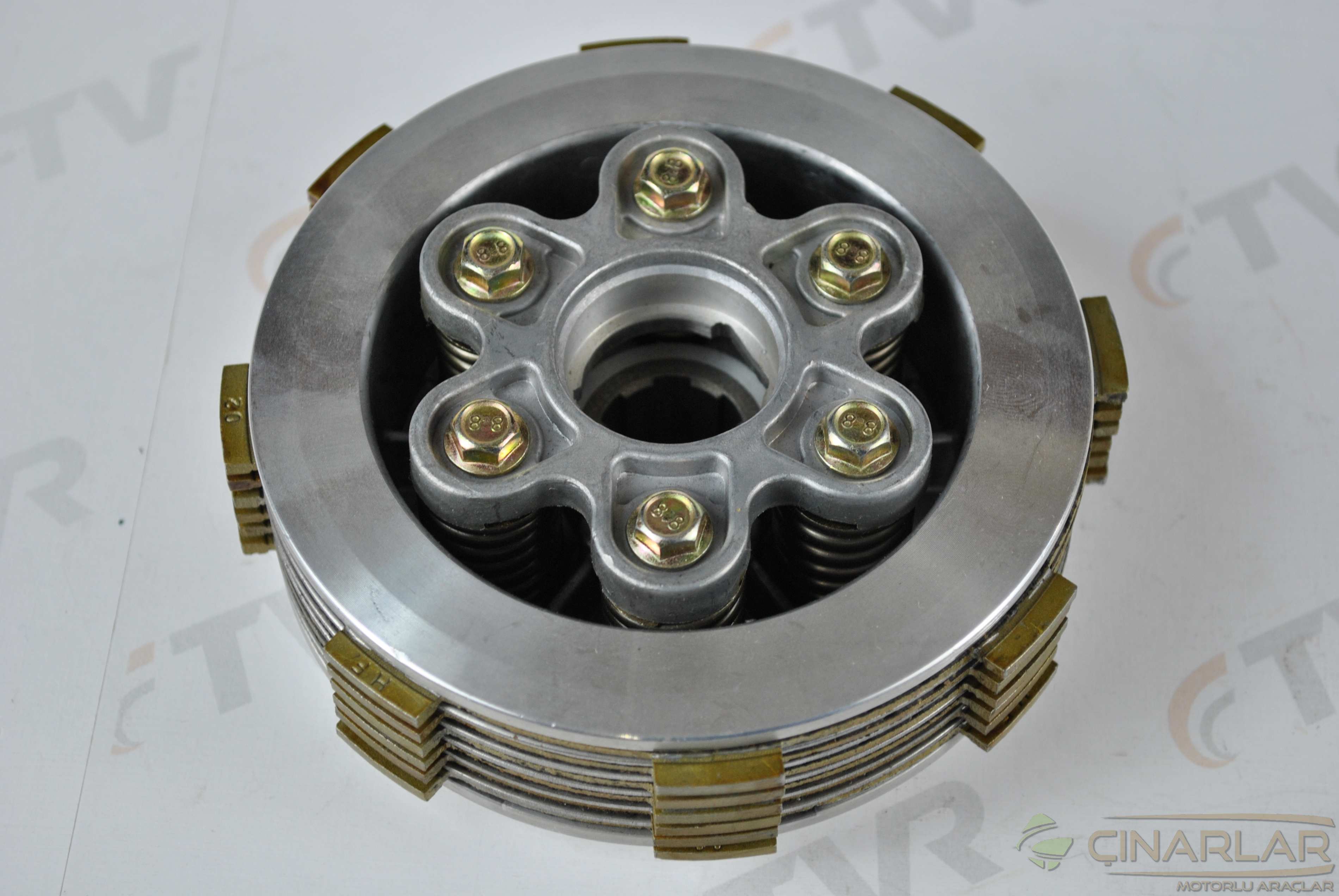 CG 125 150 DEBRİYAJ KOMPLE 6 YILDIZ + 6 BALATA CTVR
