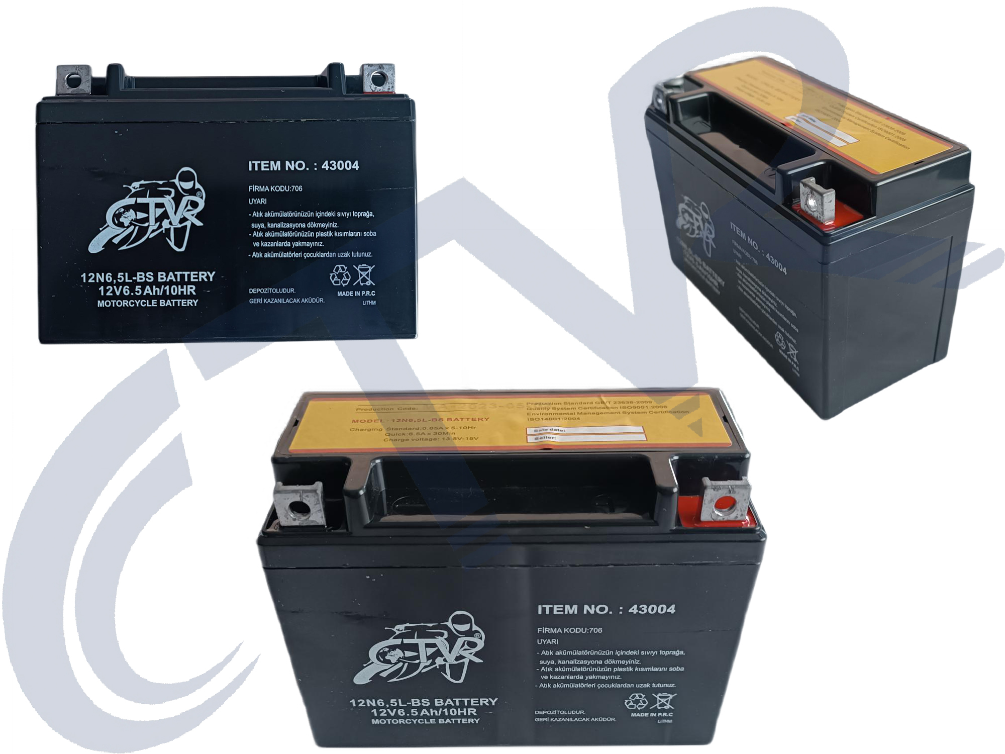 AKÜ 12N6,5L BS CTVR ( NET FİYAT )