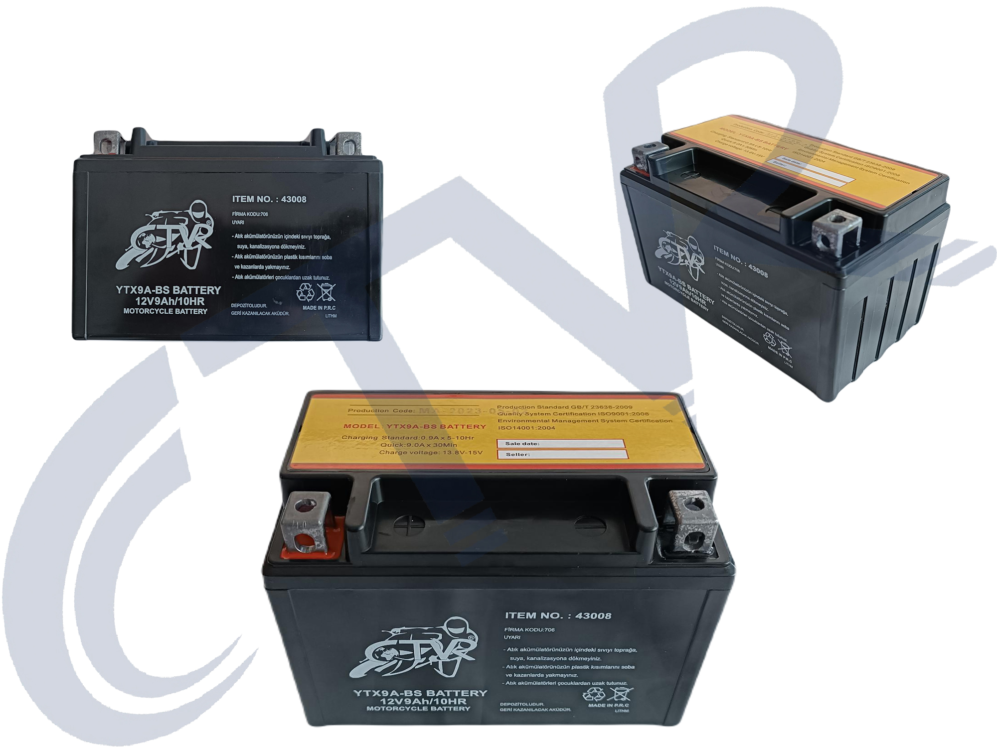 AKÜ YTX9A BS CTVR ( NET FİYAT )