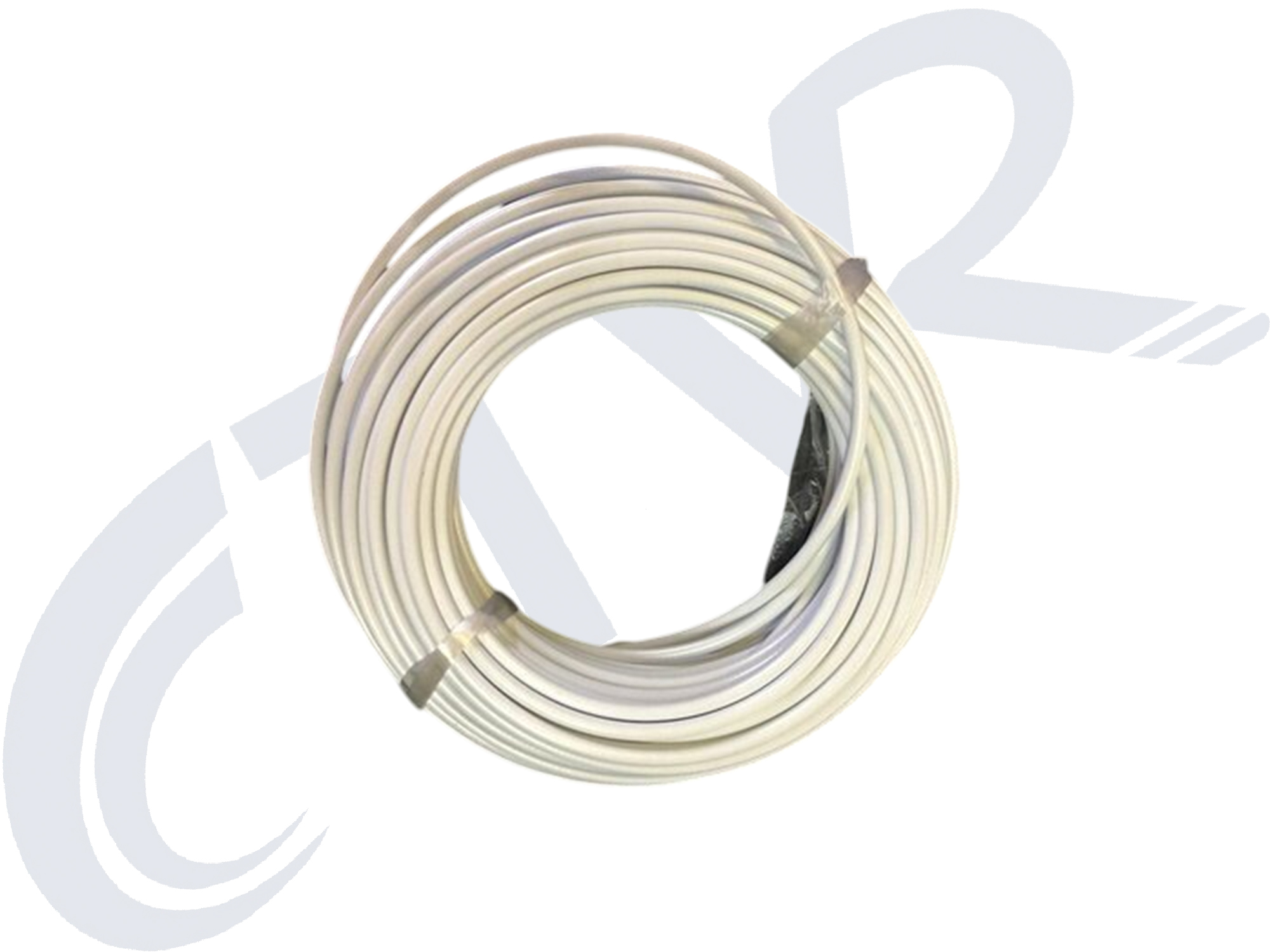 DIŞ KABLO 5 MM İÇİ KILIFLI BEYAZ ( 1 RULO 25 METRE )