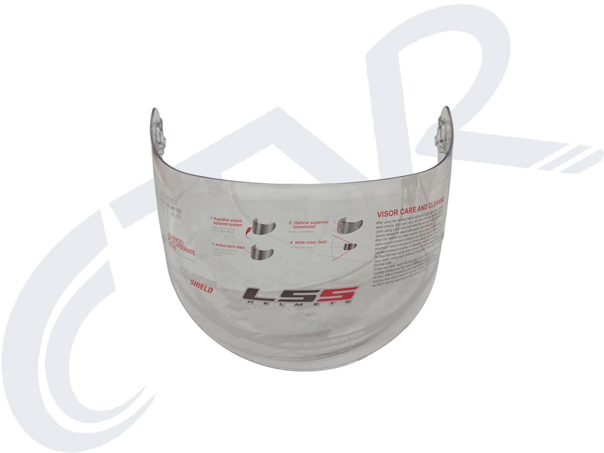 ÇENE AÇILMAYAN KASK CAMI VISOR 16-1
